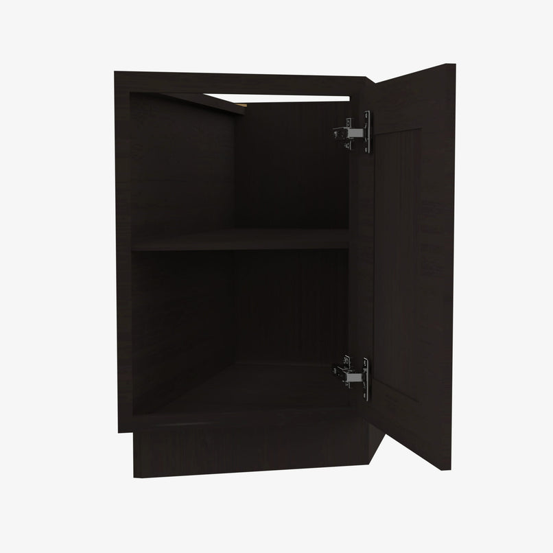 AG-BTC12R Single Door Cabinets 12 Inch Base Base Transitional Cabinet Right | Greystone Shaker - image 3