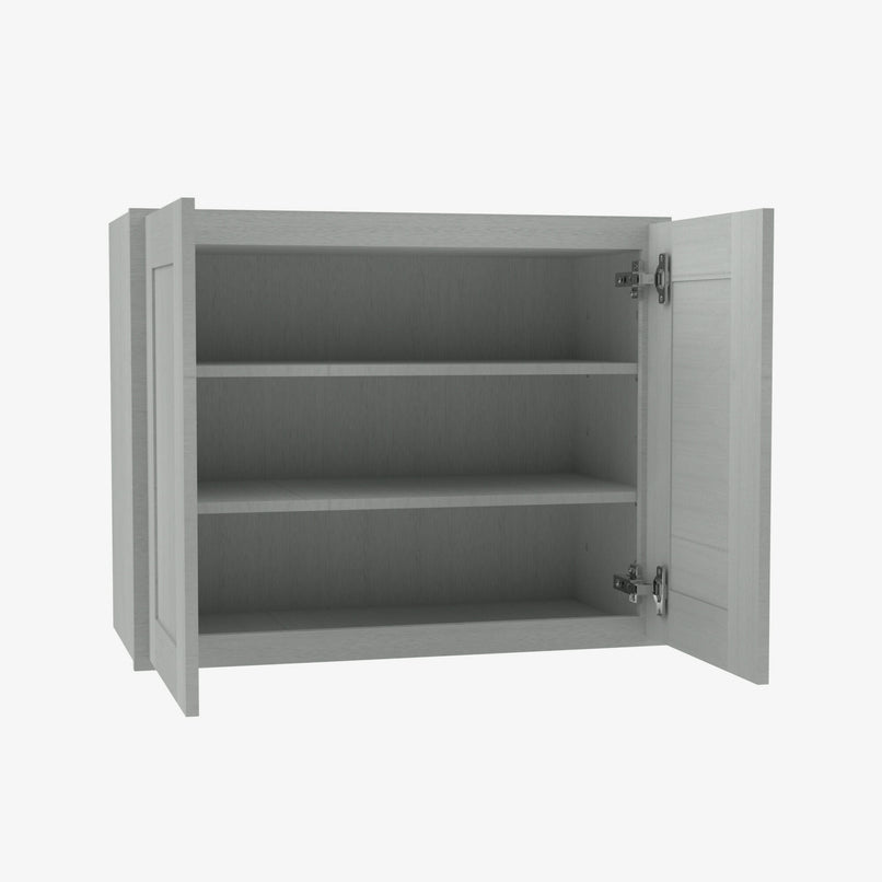 AN-W2742B Double Door 27 Inch Wall Cabinet | Nova Light Grey Shaker - image 3