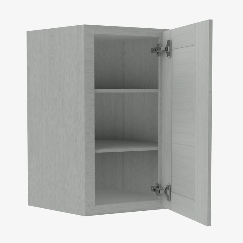 AN-WDC2430 Single Door Cabinets 24 Inch Wall Diagonal Corner Cabinet | Nova Light Grey Shaker - image 3