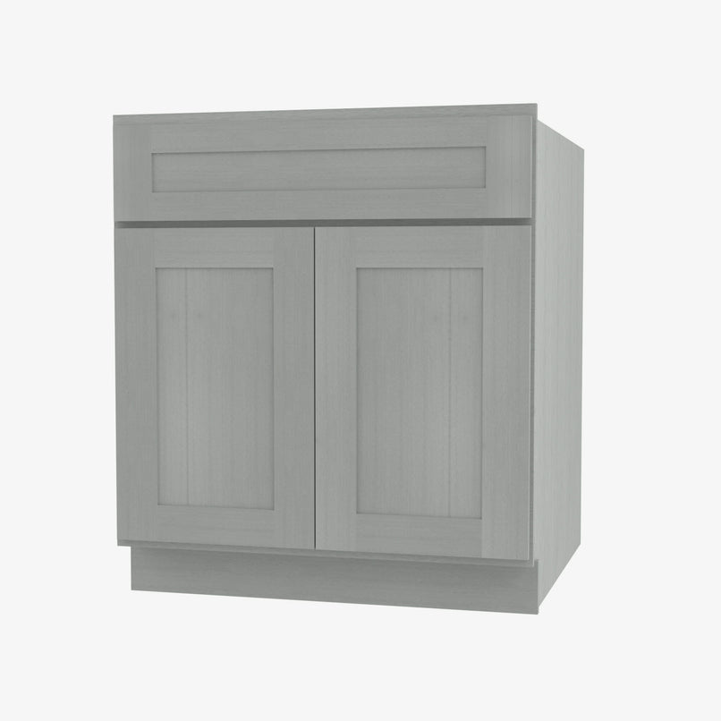 AN-SB27B Double Door 27 Inch Sink Base Cabinet | Nova Light Grey Shaker - image 3