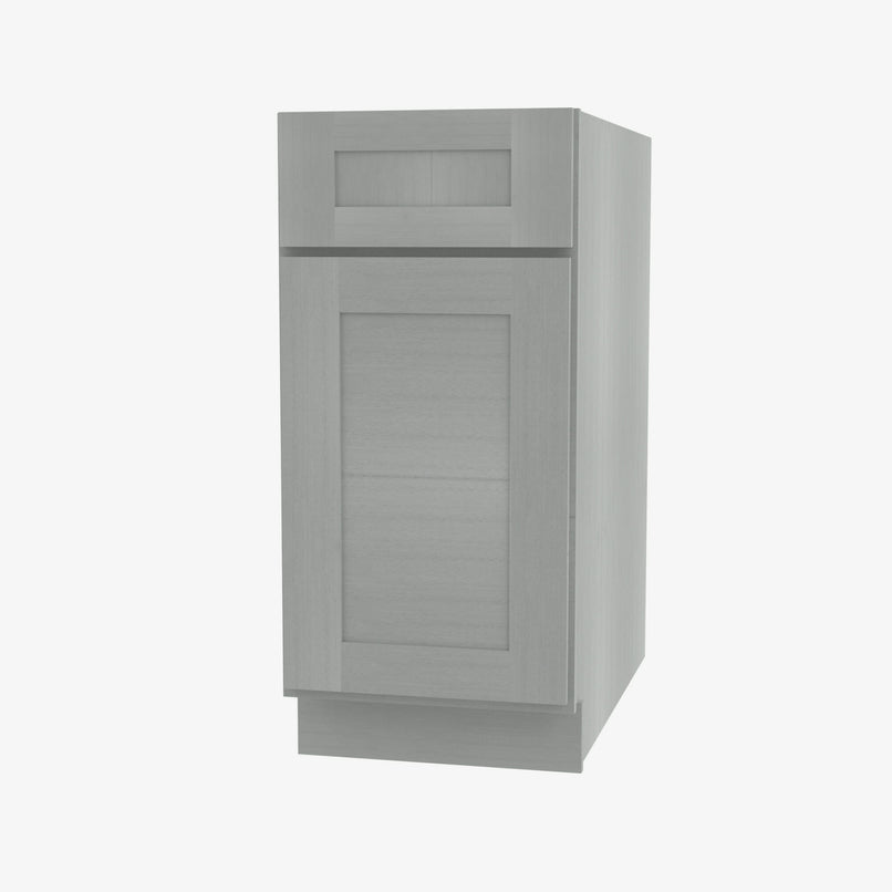 AN-B15 Single Door Cabinets 15 Inch Base Cabinet | Nova Light Grey Shaker - image 3
