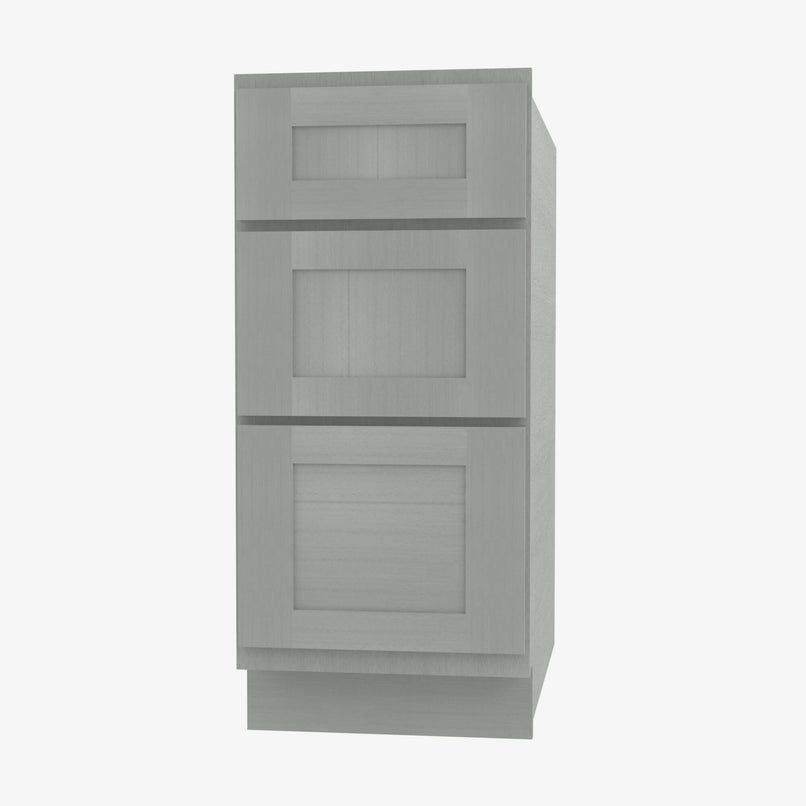 AN-DB30 3 30 Inch 3 Drawer Pack Base Cabinet | Nova Light Grey Shaker - image 3