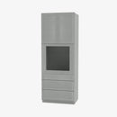 AN-OC3390B 33 Inch Tall Oven Cabinet | Nova Light Grey Shaker - image 3