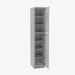 AN-WP1896 Double Door 18 Inch Tall Wall Pantry Cabinet | Nova Light Grey Shaker - image 3