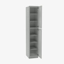 AN-WP1590 Double Door 15 Inch Tall Wall Pantry Cabinet | Nova Light Grey Shaker - image 3