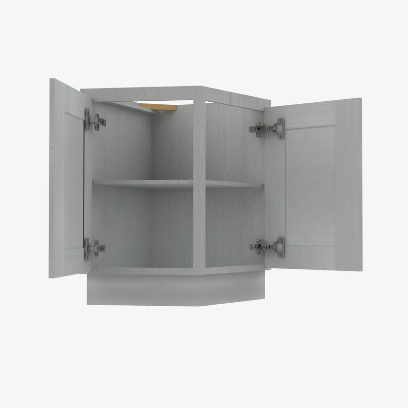 AN-AB24 24 Inch Base Angle Base Cabinets Cabinet | Nova Light Grey Shaker - image 3