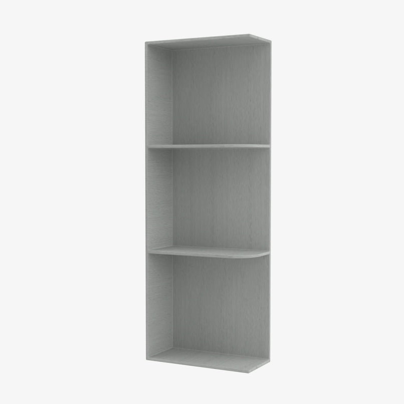 AN-WES542 Wall End Shelf with Open Shelves | TSG Forevermark Nova Light Grey Shaker - image 3
