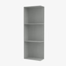 AN-WES536 Wall End Shelf with Open Shelves | TSG Forevermark Nova Light Grey Shaker - image 3