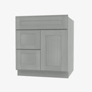 AN-S3021DL-34-1/2 Single Door Cabinets 30 Inch Combo Vanity with Left Drawer | Nova Light Grey Shaker - image 3