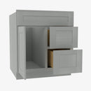 AN-S3021DR-34-1/2 Single Door Cabinets 30 Inch Combo Vanity with Right Drawer | Nova Light Grey Shaker - image 3