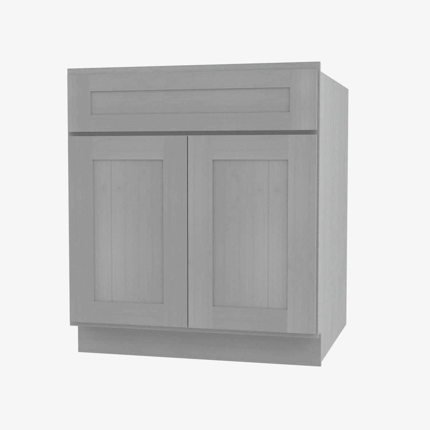 AN-S3021B-34-1/2 Double Door 30 Inch Sink Base Vanity with Drawers | Nova Light Grey Shaker