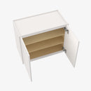 VW-W2736B Double Door 27 Inch Wall Cabinet | Rio Vista White Shaker - image 3