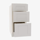 VW-DB12 3 12 Inch 3 Drawer Pack Base Cabinet | Rio Vista White Shaker - image 3