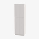 VW-WP2496B Four Door 24 Inch Tall Wall Pantry Cabinet with Butt Doors | Rio Vista White Shaker - image 3