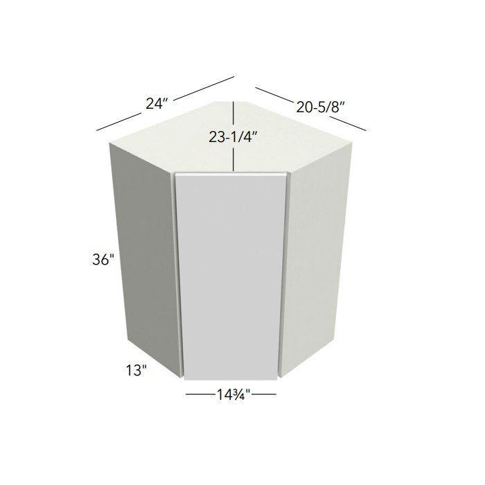 Fabuwood Illume Tuscany Como Ash 2 Corner Cabinet – ITCA2-WDC2436 - image 1