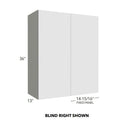 Fabuwood Illume Tuscany Como Ash 2 Corner Cabinet – ITCA2-WBC3636 - image 1