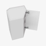 TW-WDC2436 Single Door Cabinets 24 Inch Wall Diagonal Corner Cabinet | Uptown White - image 4