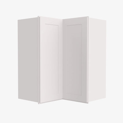 AW-WSQ2436 24 Inch Easy Reach Wall Corner Cabinet | Ice White Shaker - image 1