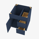 PD-S3621BDR-34-1/2 Double Door 36 Inch Sink Base Combo Vanity with Right Drawer | Petit Blue - image 4