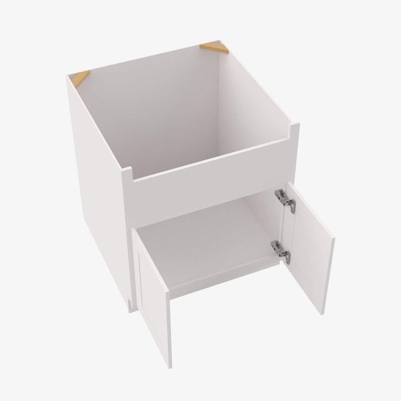 AW-FSB33B 33 Inch Farmhouse Sink Base Cabinet | Ice White Shaker - image 4