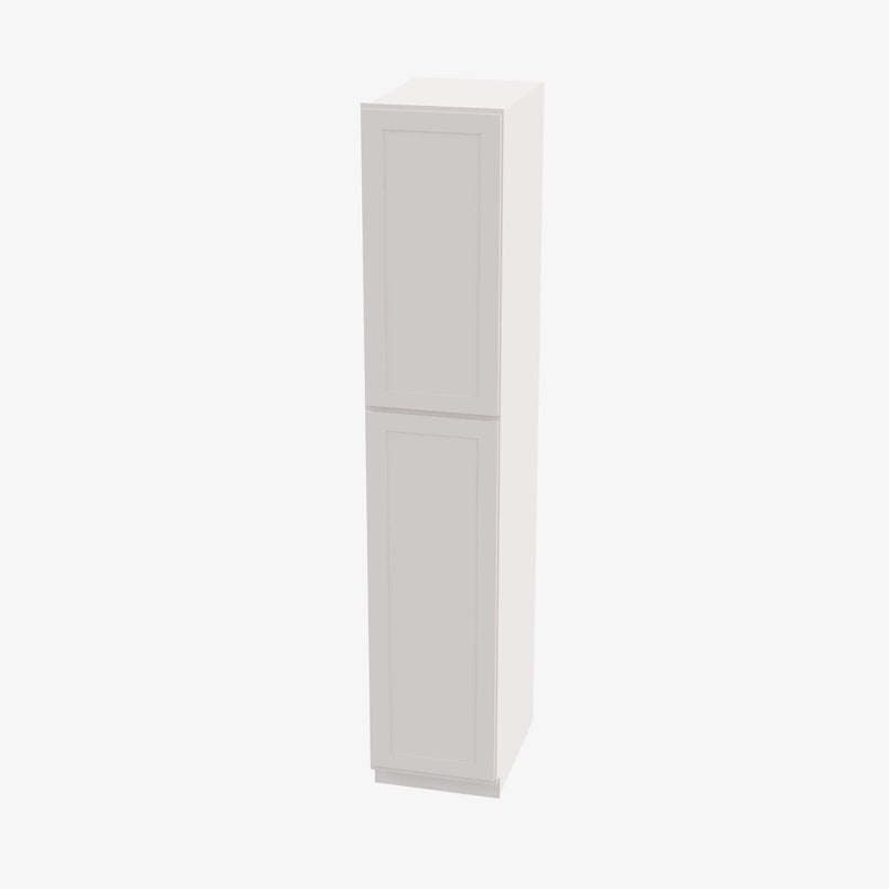 AW-WP1584 Double Door 15 Inch Tall Wall Pantry Cabinet | Ice White Shaker - image 2