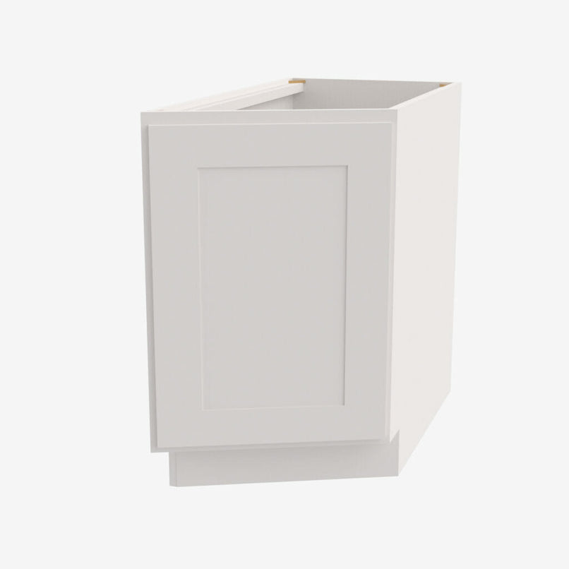 AW-BTC12R Single Door Cabinets 12 Inch Base Base Transitional Cabinet Right | Ice White Shaker - image 2