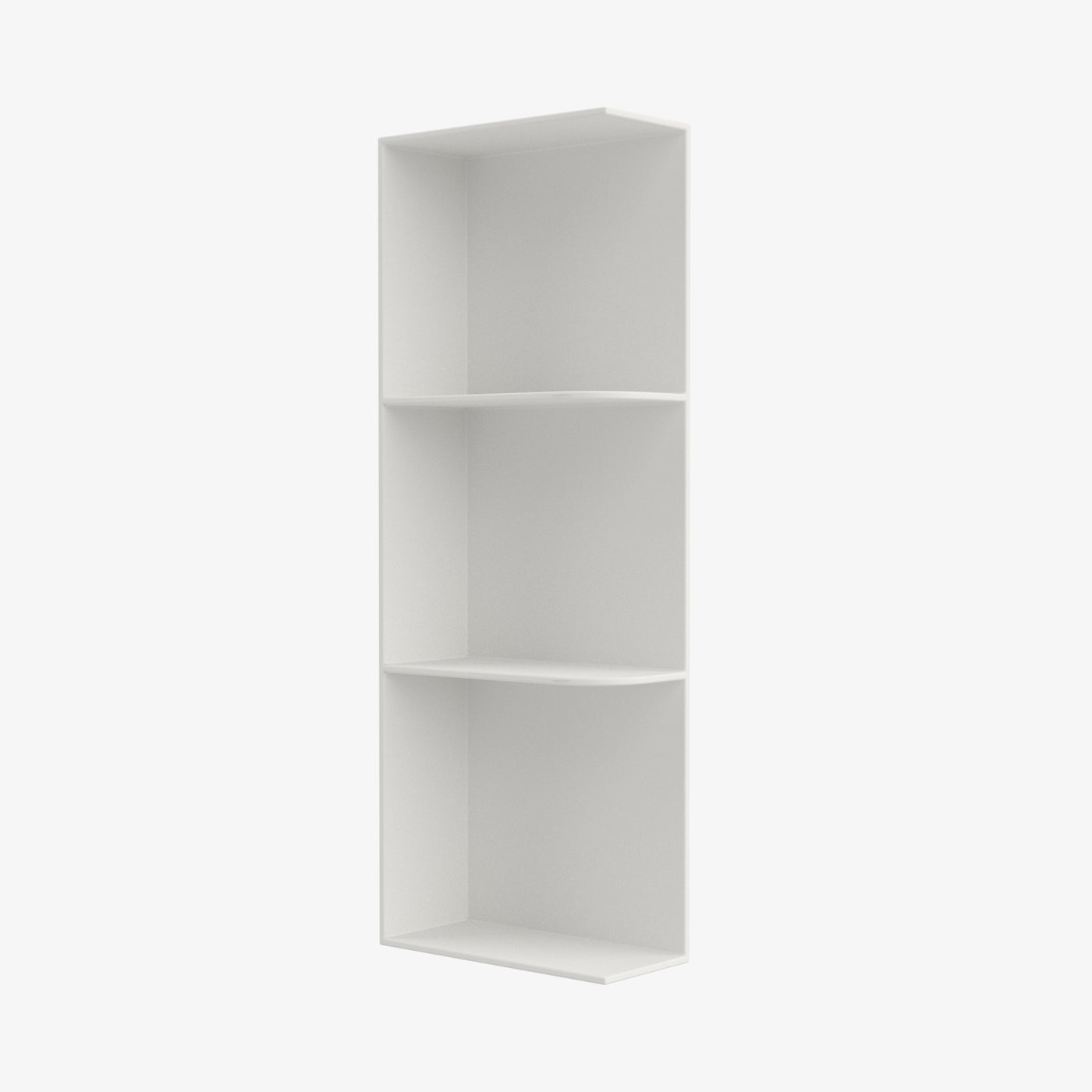 AZ-WES530 Wall End Shelf with Open Shelves | TSG Forevermark Champagne Maple Shaker