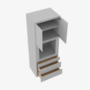 AB-OC3390B 33 Inch Tall Oven Cabinet | Lait Grey Shaker - image 4