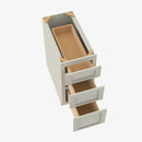 SL-DB15 3 15 Inch 3 Drawer Pack Base Cabinet | Signature Pearl - image 4