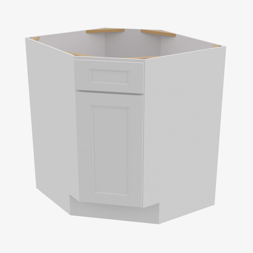 TW-BDCF36 Single Door Cabinets 36 Inch Base Diagonal Corner Sink & Cabinets Cabinet | Uptown White - image 2