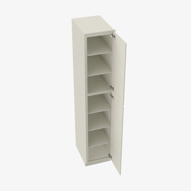 SL-WP1590 Double Door 15 Inch Tall Wall Pantry Cabinet | Signature Pearl - image 4