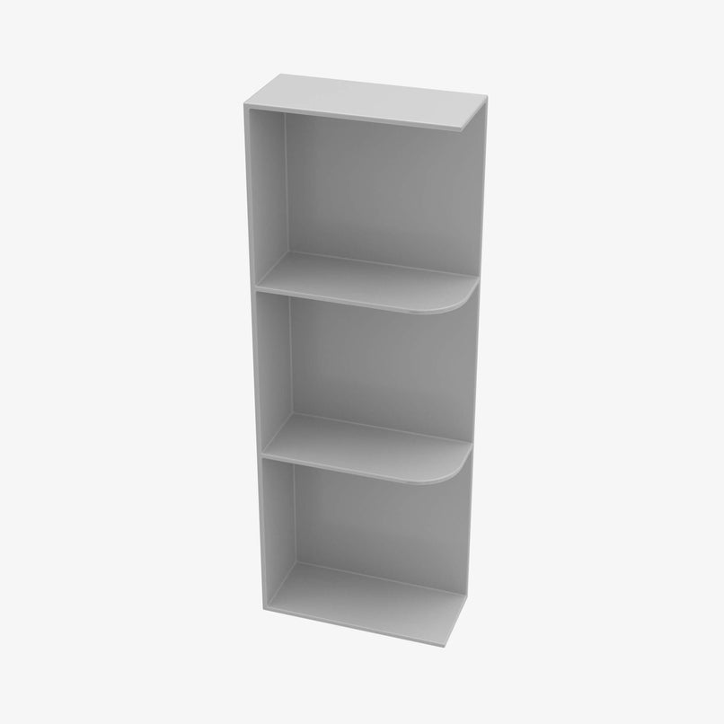 AB-WES542 Wall End Shelf with Open Shelves | TSG Forevermark Lait Grey Shaker - image 2