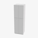 TW-WP3084B Four Door 30 Inch Tall Wall Pantry Cabinet with Butt Doors | Uptown White - image 2