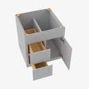 AB-S3021DL-34-1/2 Single Door Cabinets 30 Inch Combo Vanity with Left Drawer | Lait Grey Shaker - image 4