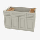 SL-S4821B12D-34-1/2 Double Door 48 Inch Sink Base Combo Vanity with Drawers | Signature Pearl - image 2