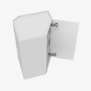 GW-WDC273615 Single Door Cabinets 27 Inch Wall Diagonal Corner Cabinet | Gramercy White - image 4
