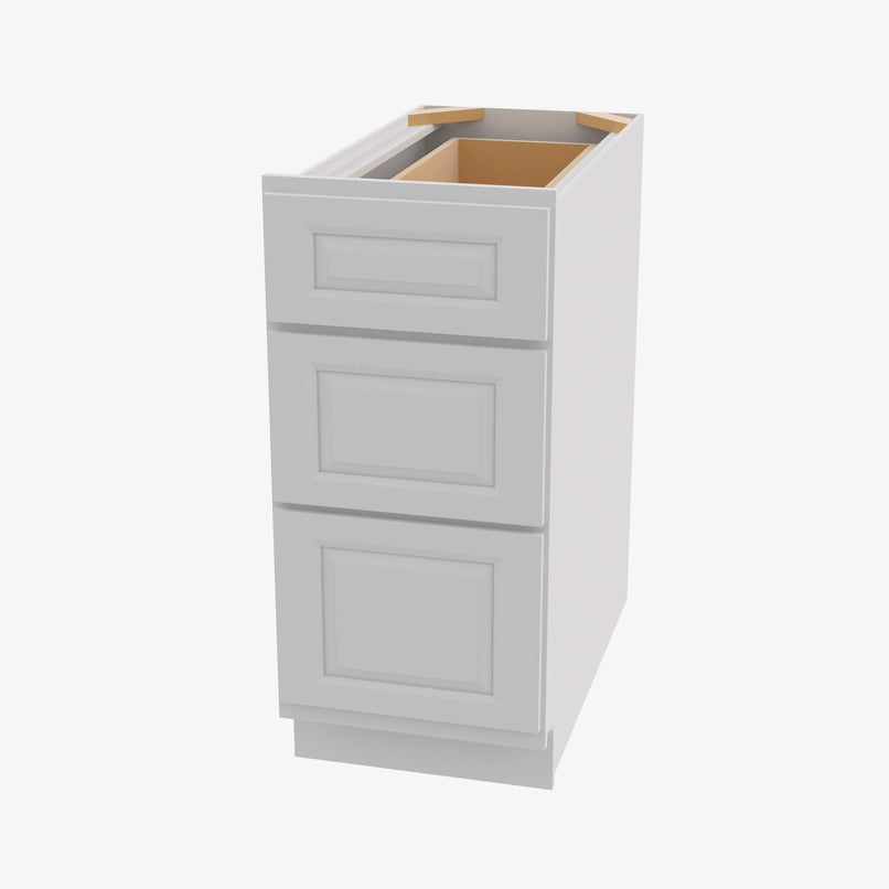 GW-DB24 3 24 Inch 3 Drawer Pack Base Cabinet | Gramercy White - image 2
