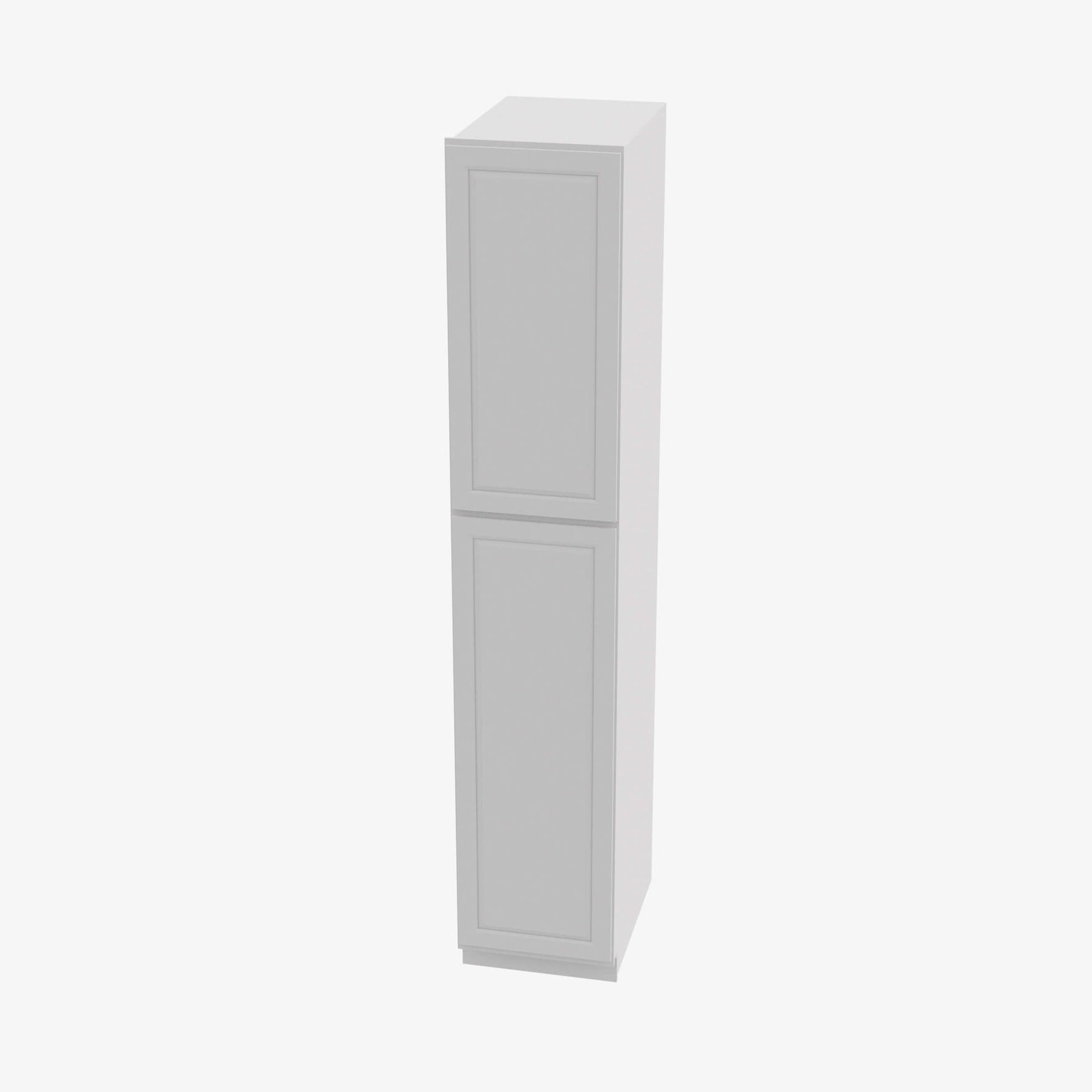 GW-WP1596 Double Door 15 Inch Tall Wall Pantry Cabinet | Gramercy White - image 2