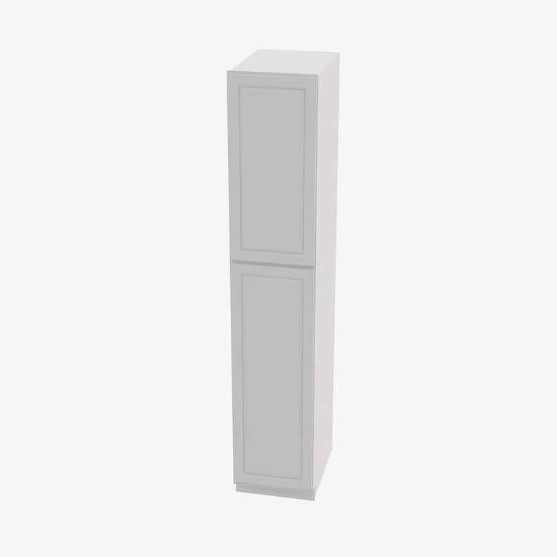 GW-WP1890 Double Door 18 Inch Tall Wall Pantry Cabinet | Gramercy White - image 2