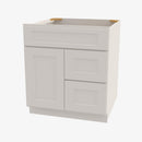 TQ-S3021DR-34-1/2 Single Door Cabinets 30 Inch Combo Vanity with Right Drawer | Townplace Crema - image 2