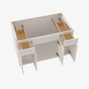 TQ-S4821B12D-34-1/2 Double Door 48 Inch Sink Base Combo Vanity with Drawers | Townplace Crema - image 4