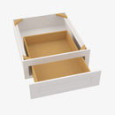 AW-SVDU3021-7 30 Inch Bathroom Cabinet Desk Drawer | Ice White Shaker - image 4