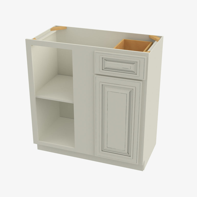 SL-BBLC45/48-42W Double Door 42 Inch Base Blind Corner Cabinets Cabinet | Signature Pearl - image 2