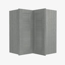 TG-WSQ2442 24 Inch Easy Reach Wall Corner Cabinet | Midtown Grey - image 4