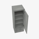 TG-W2D1860 Single Door Cabinets 18 Inch Wall Cabinet With 2 Built-In Drawers | Midtown Grey - image 4