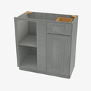 TG-BBLC42/45-39W Double Door 39 Inch Base Blind Corner Cabinets Cabinet | Midtown Grey - image 4