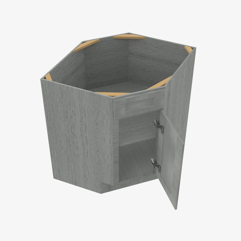 TG-BDCF36 Single Door Cabinets 36 Inch Base Diagonal Corner Sink & Cabinets Cabinet | Midtown Grey - image 4