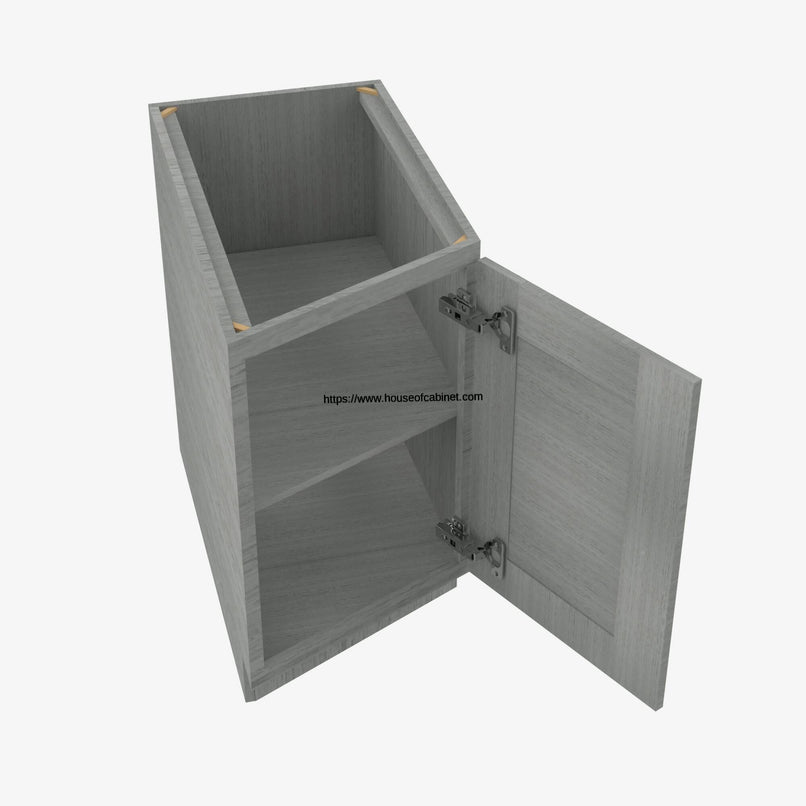 TG-BTC12R Single Door Cabinets 12 Inch Base Base Transitional Cabinet Right | Midtown Grey - image 4