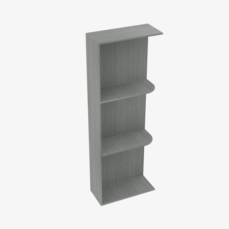 TG-WES542 Wall End Shelf with Open Shelves | TSG Forevermark Midtown Grey - image 4