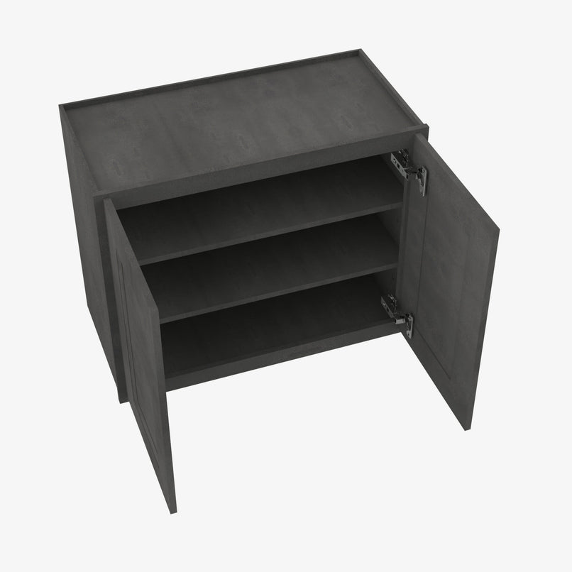 TS-W3330B Double Door 33 Inch Wall Cabinet | Townsquare Grey - image 4